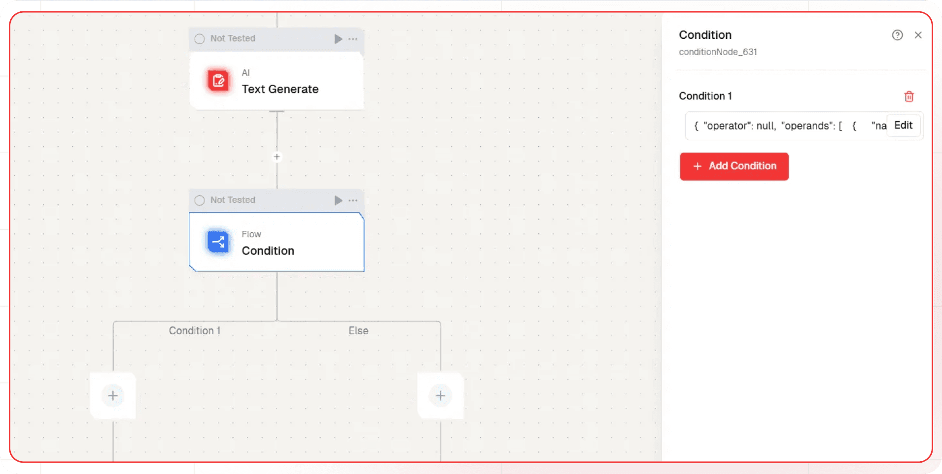 Node Text Gen response