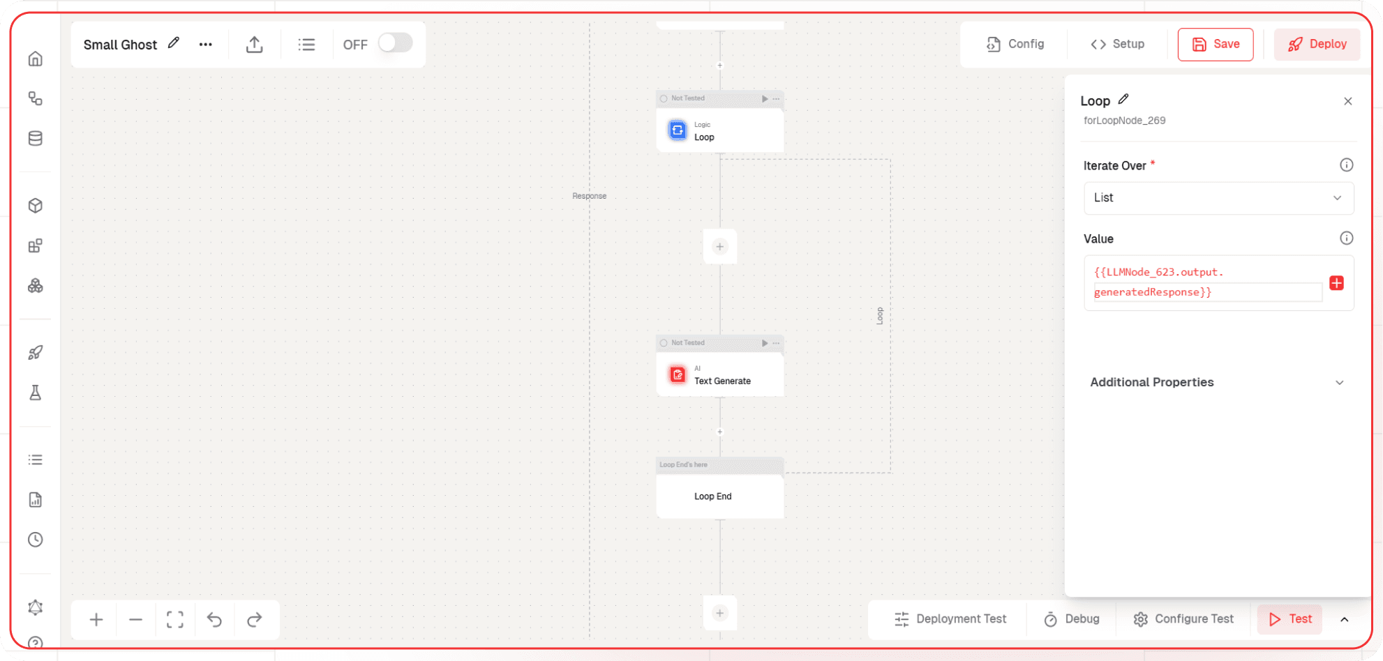 Node Text Gen Config