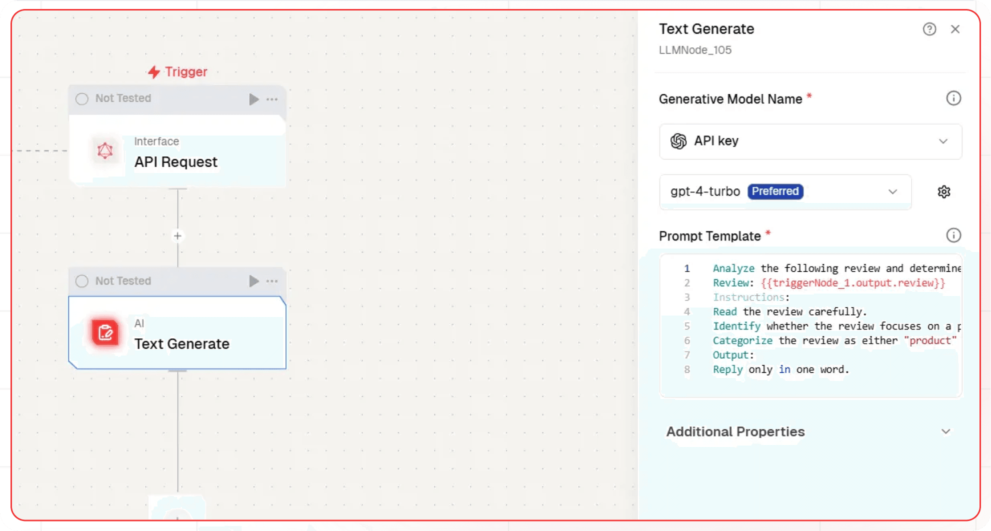 Node Text Gen