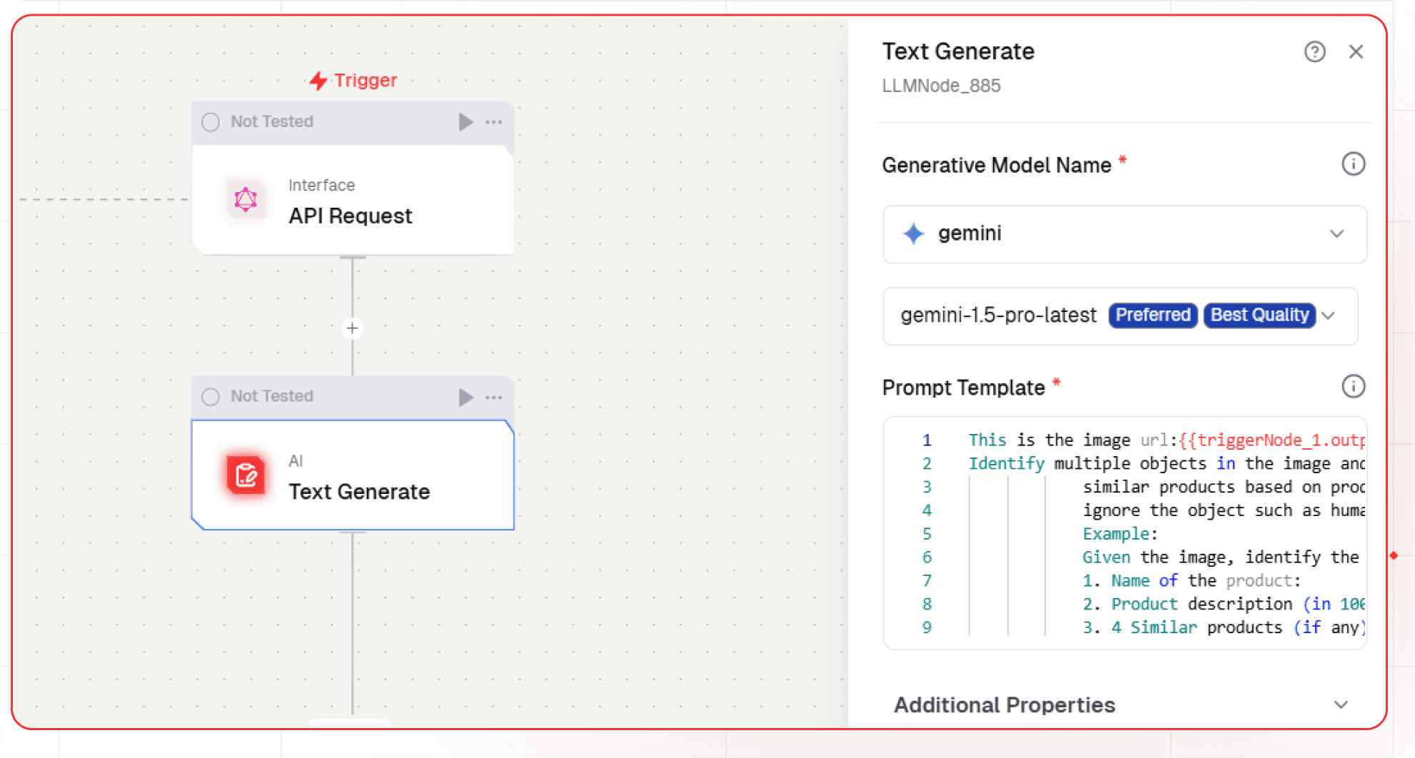 Node Text Gen