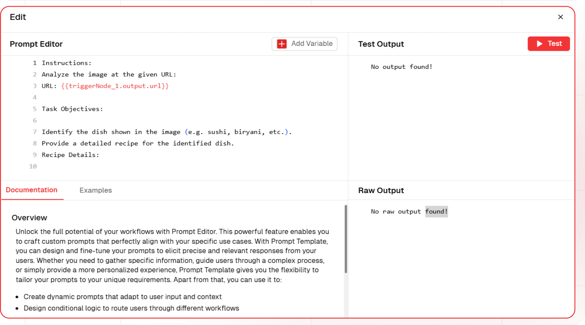 Node Text Gen Config