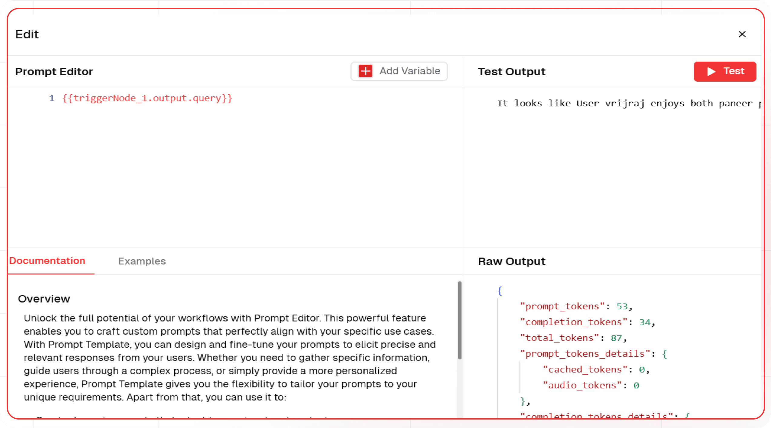 Node Text Gen Config