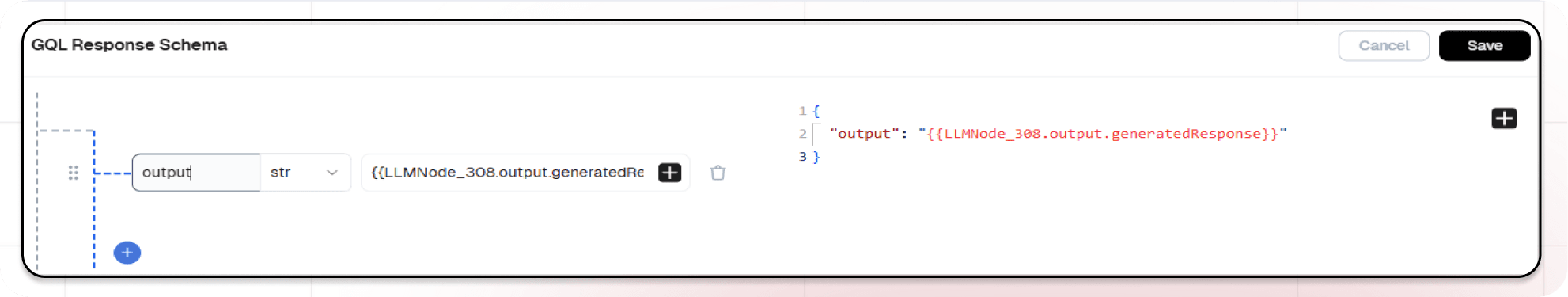 Node Text Gen response